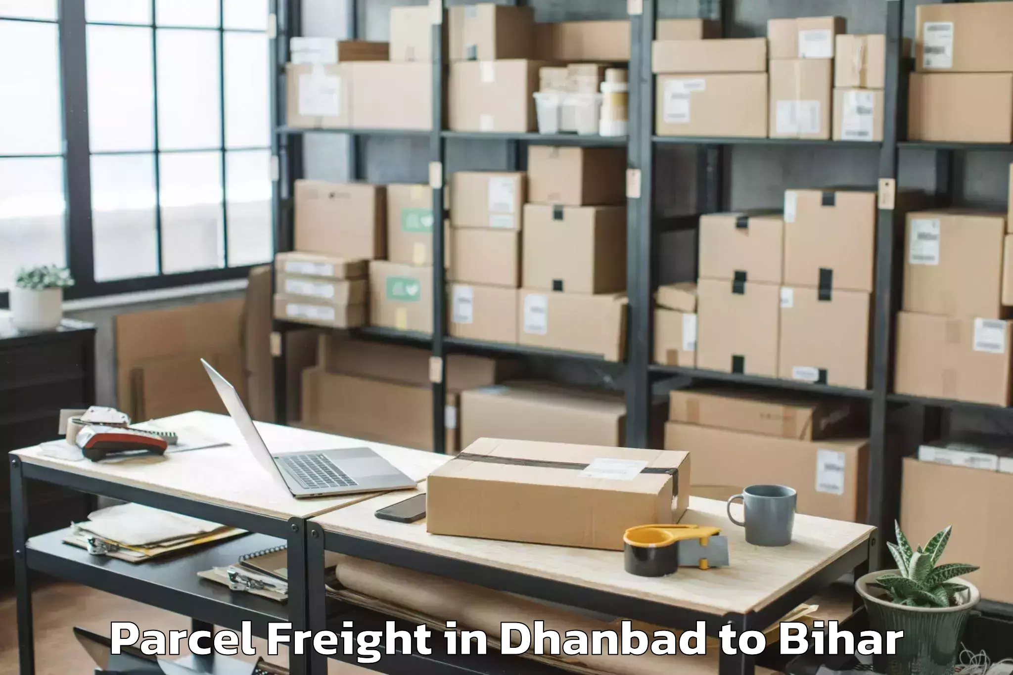 Trusted Dhanbad to Chanpatia Parcel Freight